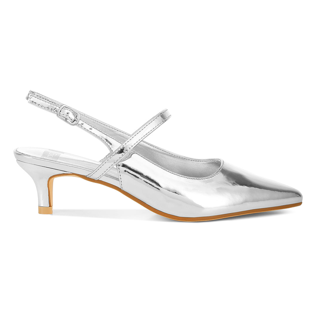 slingback sandals with kitten heel#color_silver