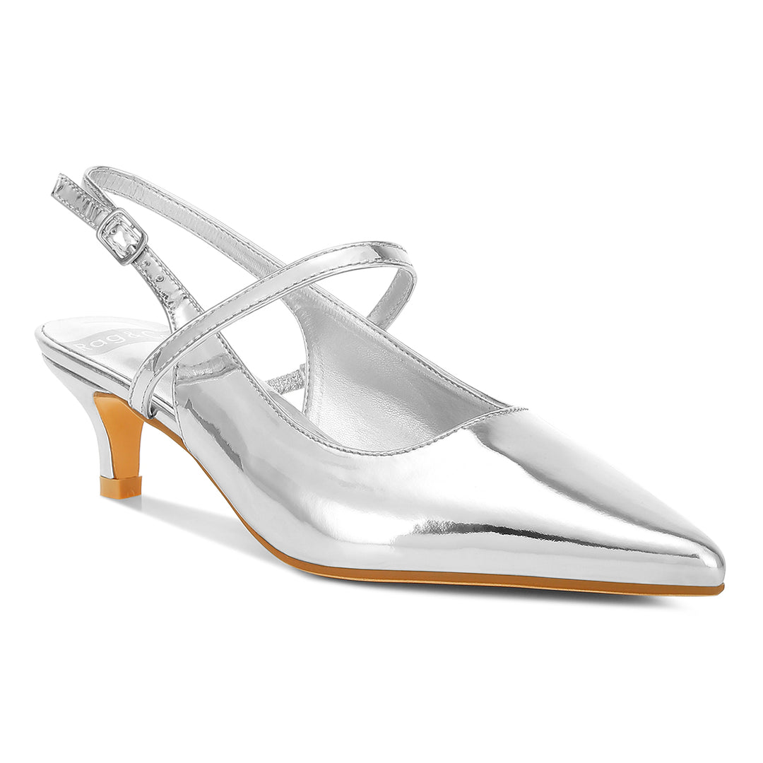 slingback sandals with kitten heel#color_silver