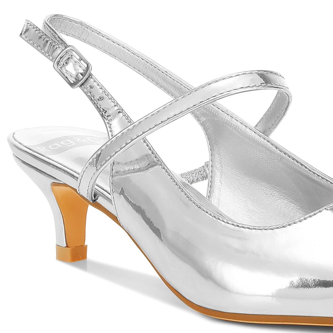 slingback sandals with kitten heel#color_silver