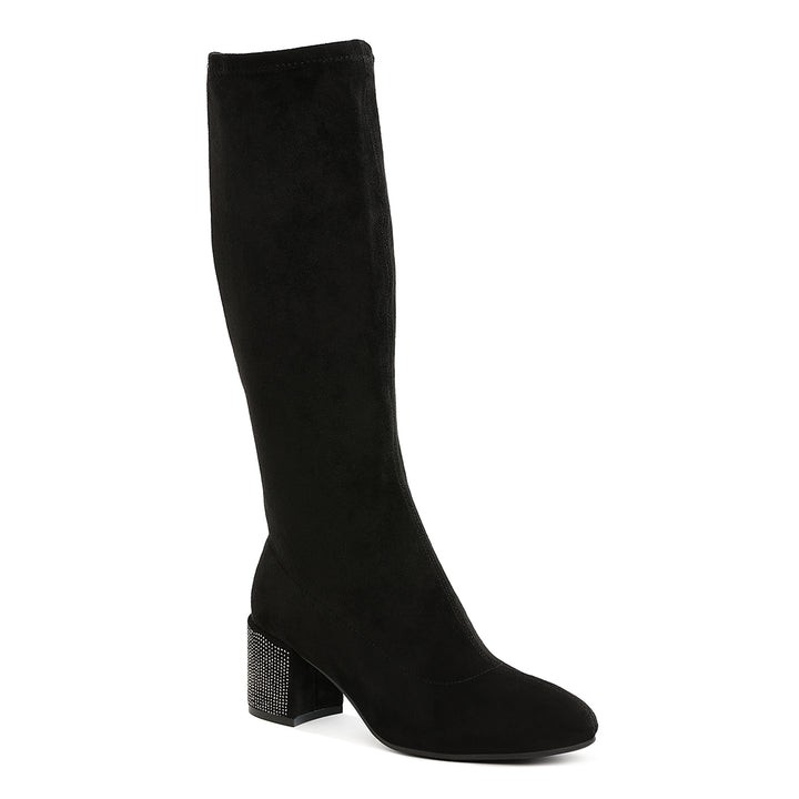 Microfiber Knee High Boots