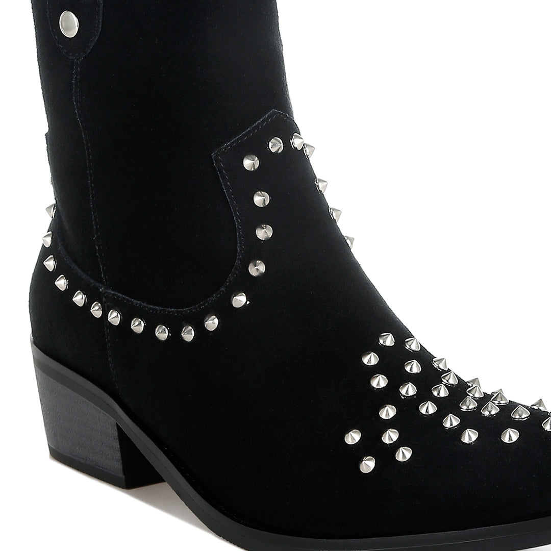 embellished studs cowboy boots#color_black