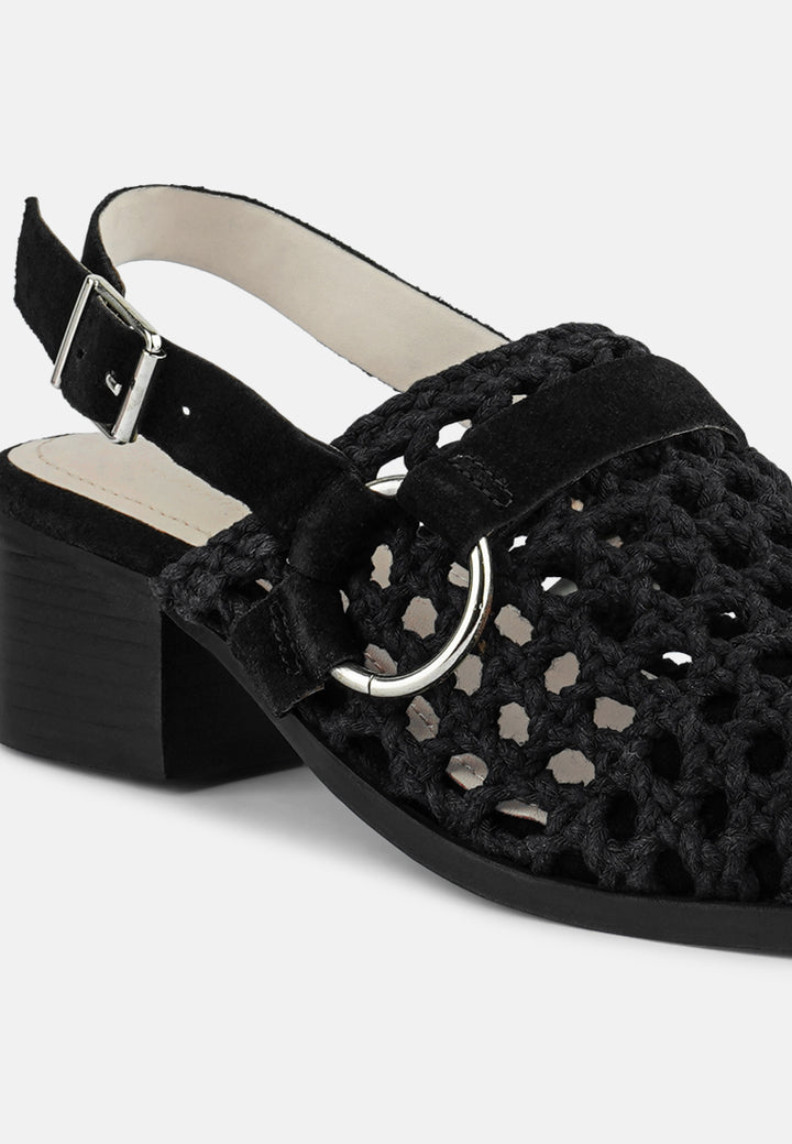 women rosalie block heeled sandal#color_black