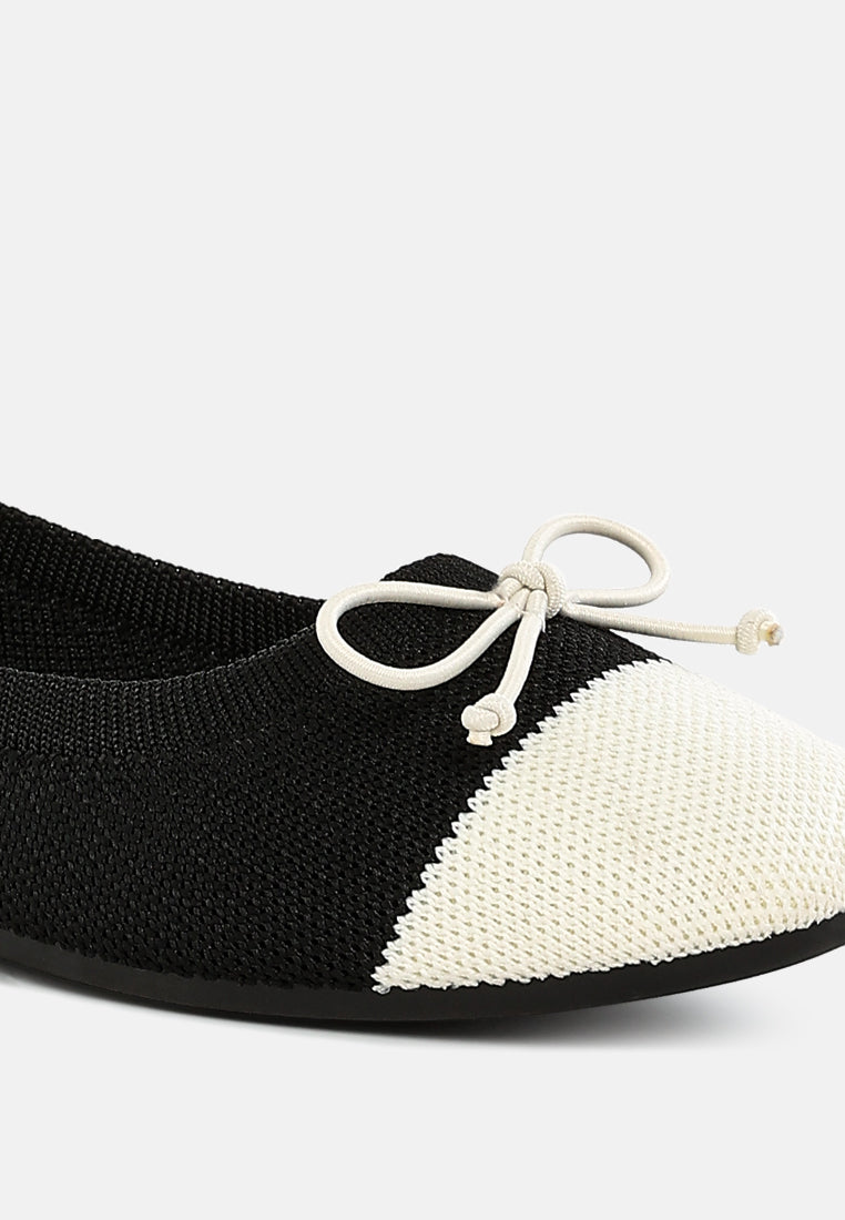 women two tone ballerinas#color_black