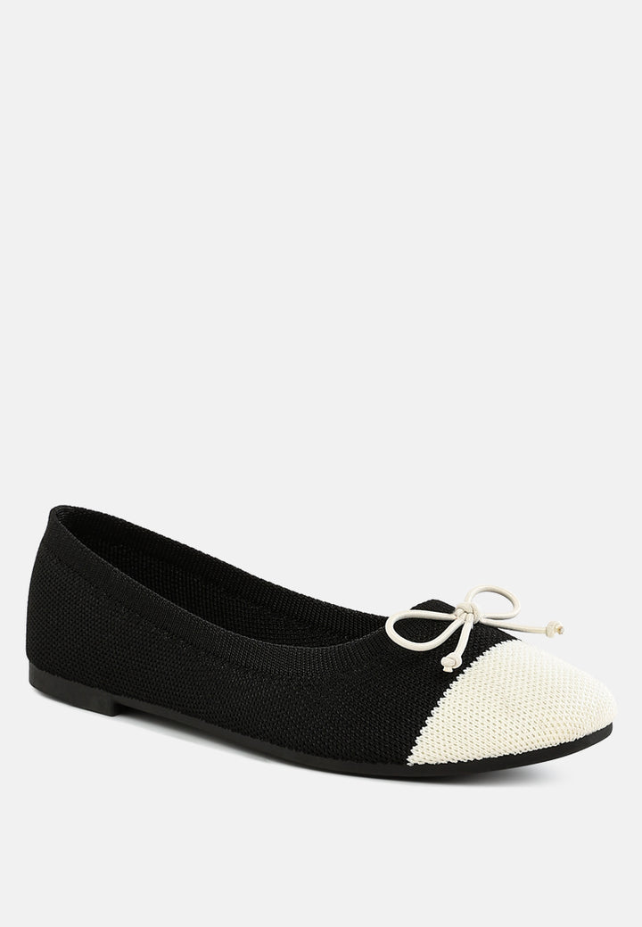 women two tone ballerinas#color_black
