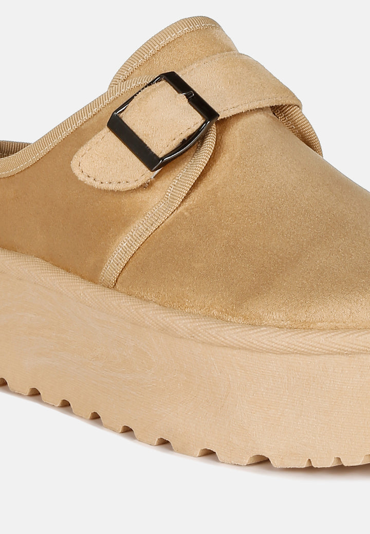 women buckle strap platform classic slip-on#color_beige
