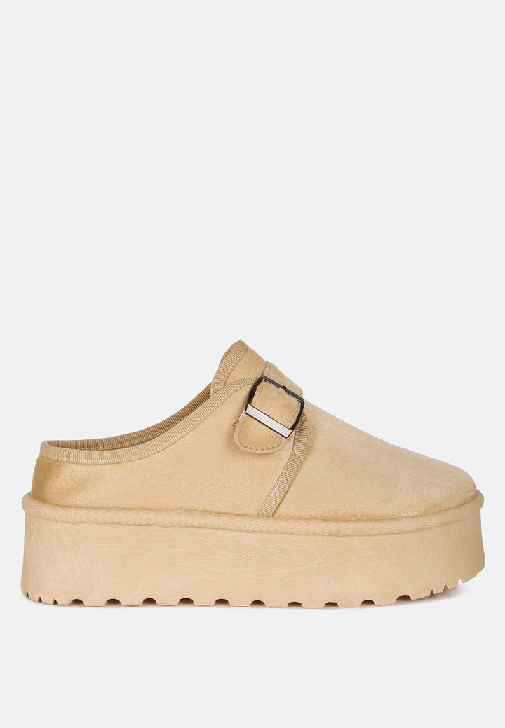 women buckle strap platform classic slip-on#color_beige