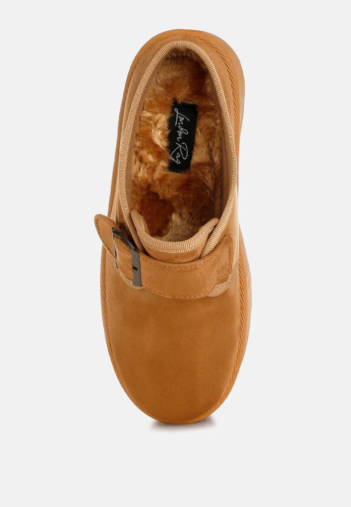 women buckle strap platform classic slip-on#color_tan
