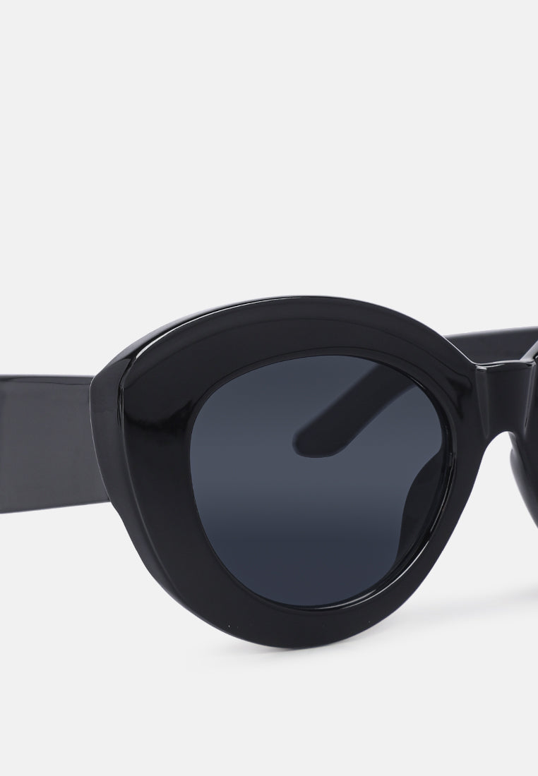 Texture Cat Eye Frame Sunglasses
