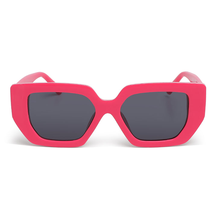 oversized cat eye square sunglasses#color_dk_pink