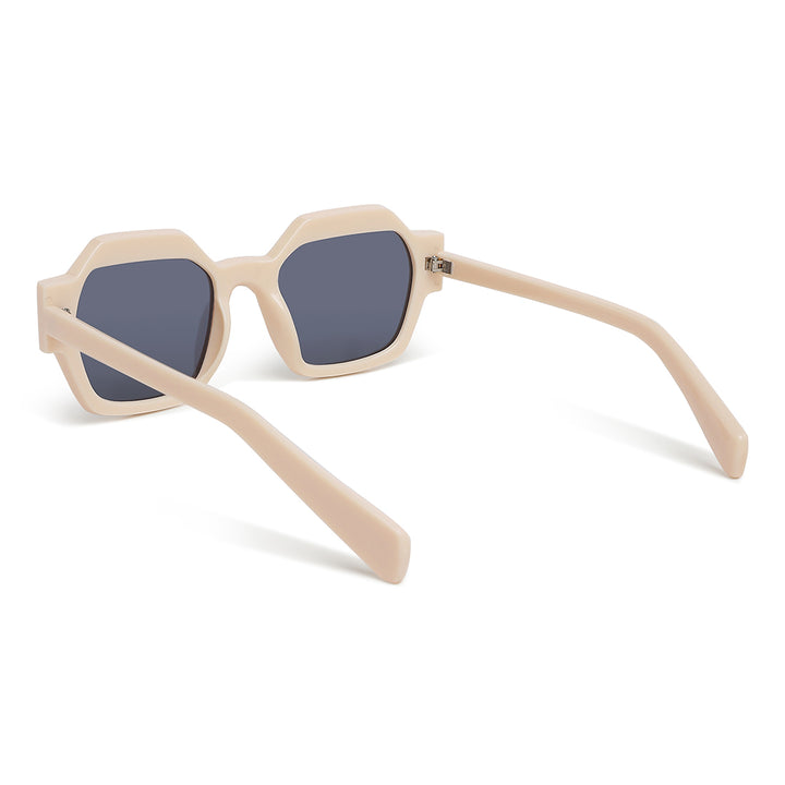 bold bevel square sunglasses#color_beige