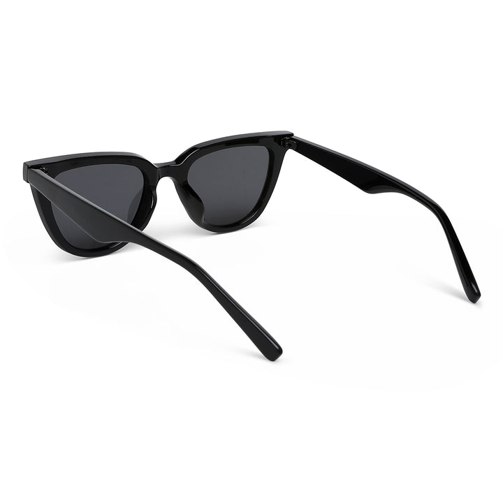 cat eye uv sunglasses#color_black