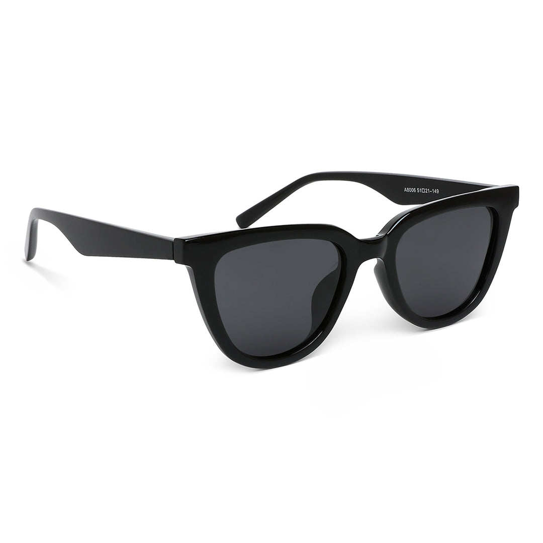 cat eye uv sunglasses#color_black