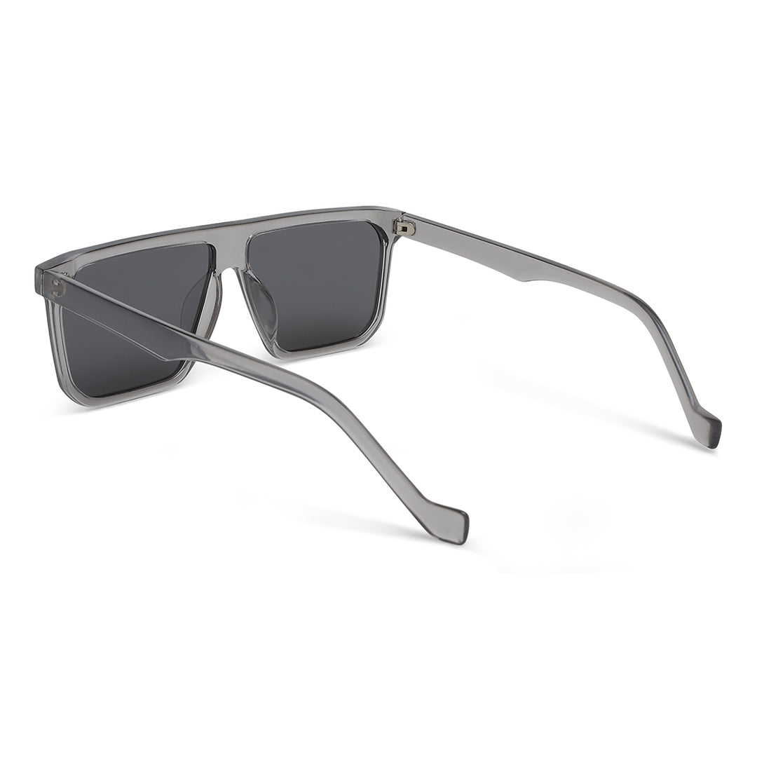 flat bridge sunglasses#color_grey