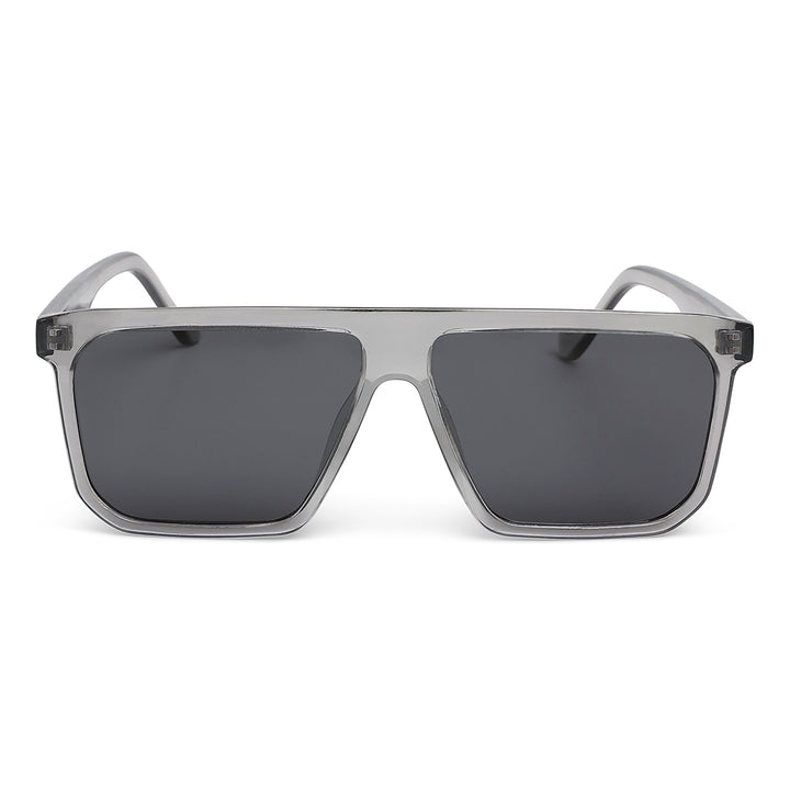 flat bridge sunglasses#color_grey