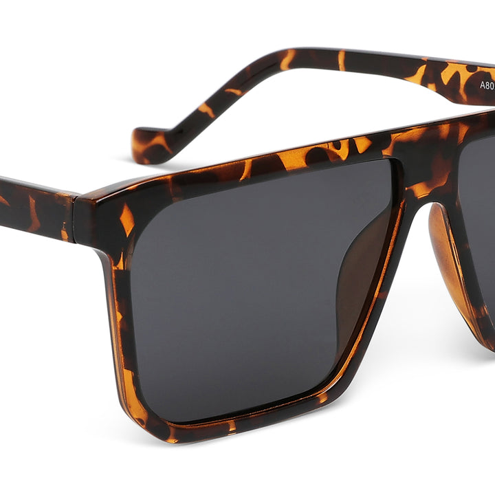 flat bridge sunglasses#color_leopard