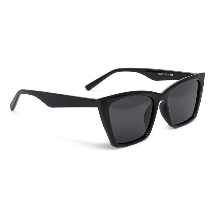 cat eye square sunglasses#color_black