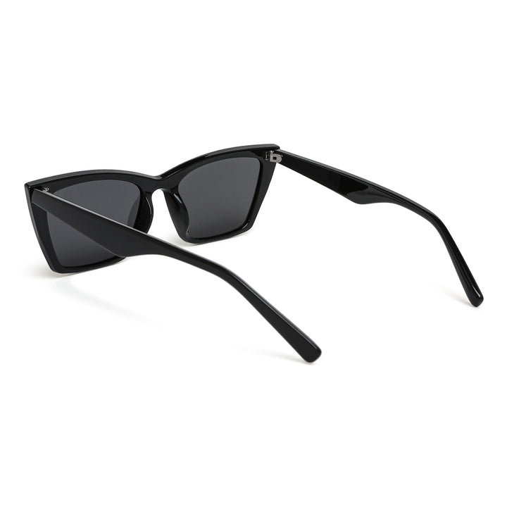 cat eye square sunglasses#color_black