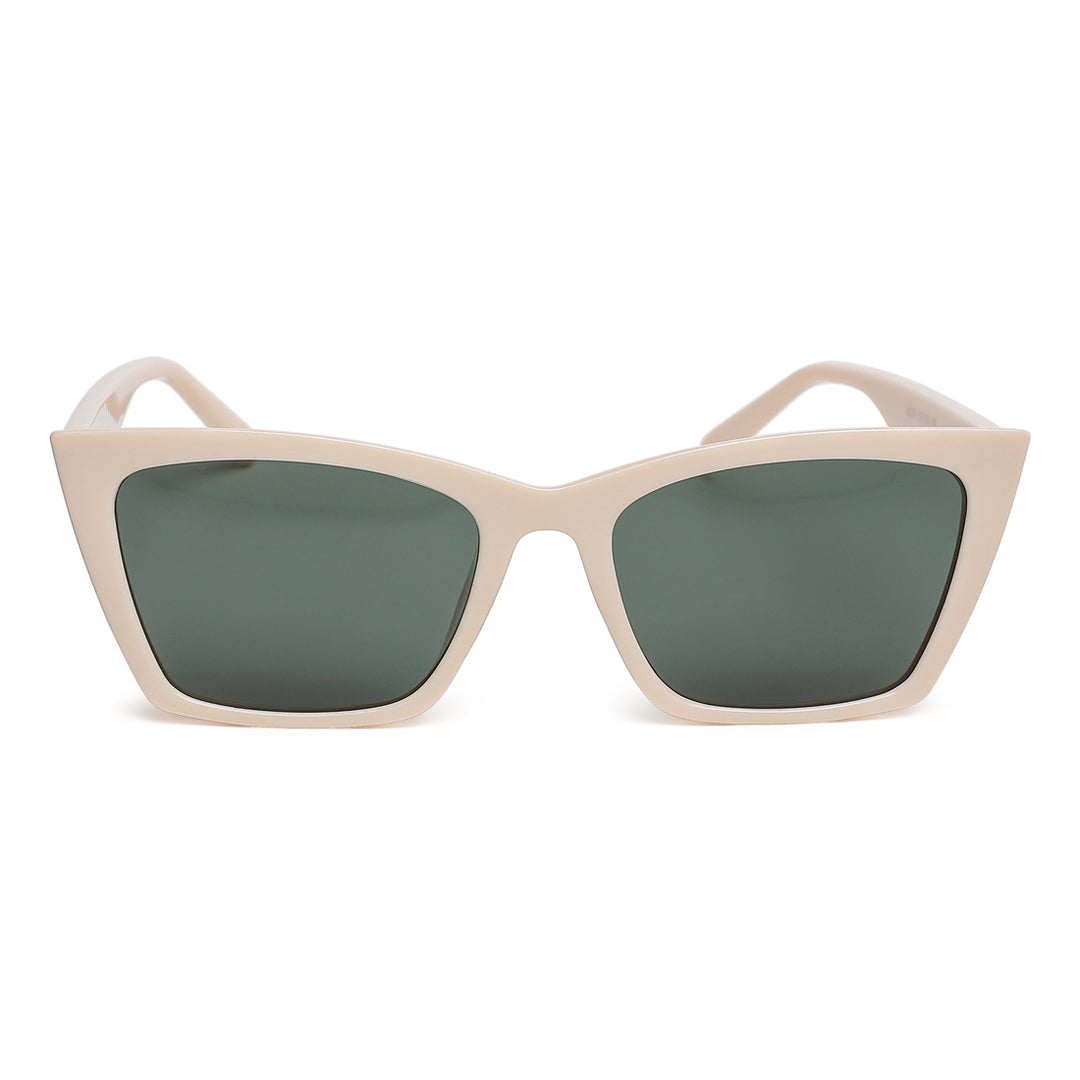 cat eye square sunglasses#color_cream