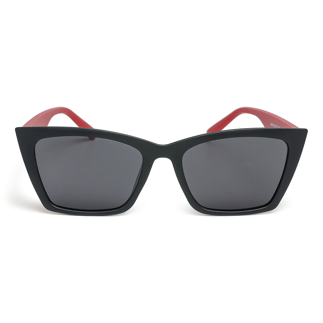 cat eye square sunglasses#color_red