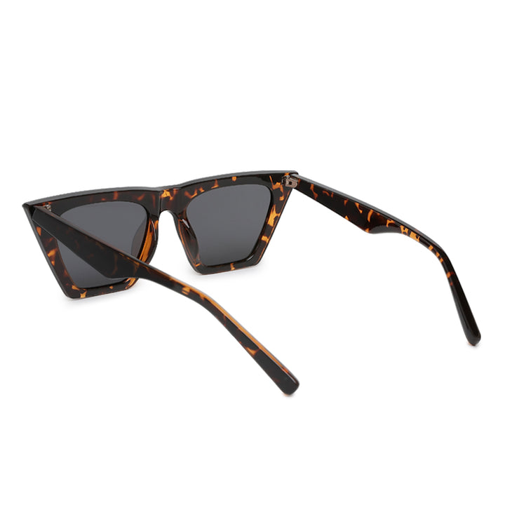 structured cat eye sunglasses#color_leopard