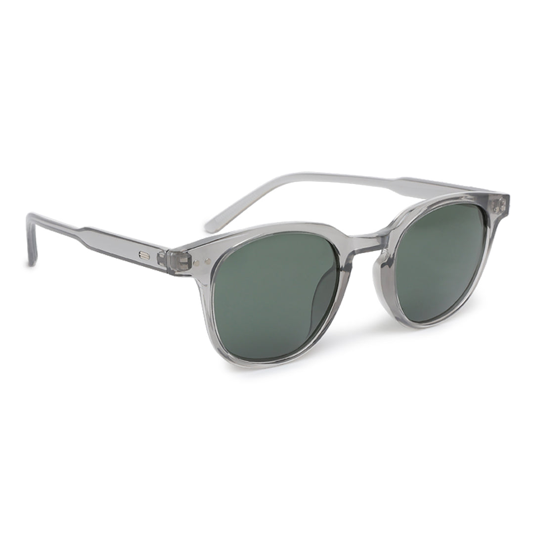 round wayfarer sunglasses#color_grey