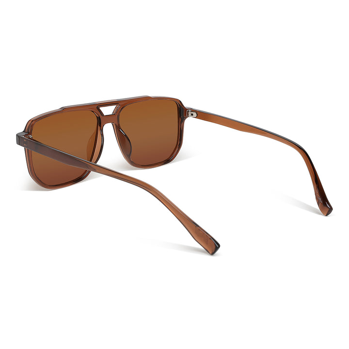 thin rim navigator sunglasses#color_brown