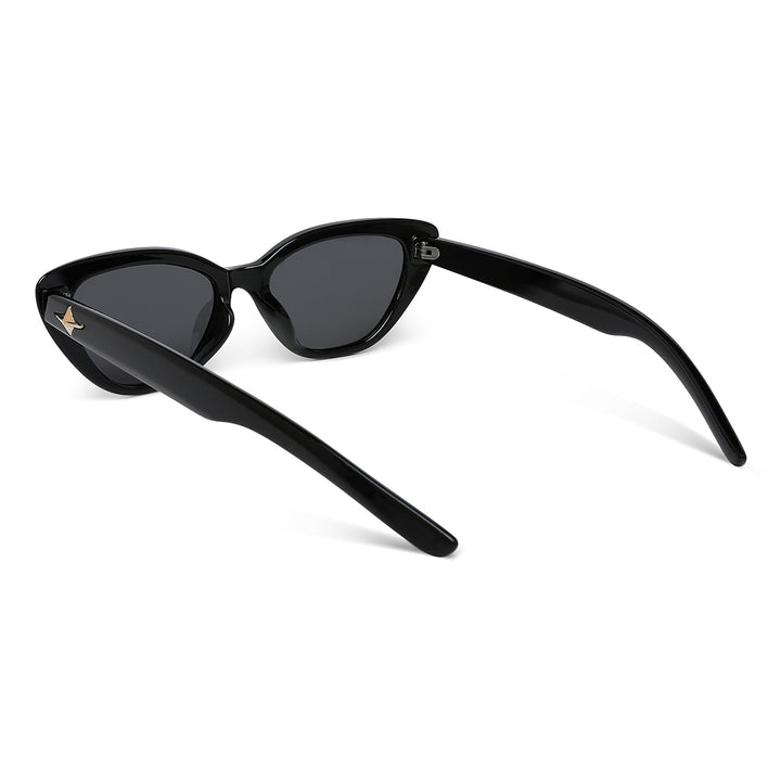 Feline Frame Sunglasses#color_black