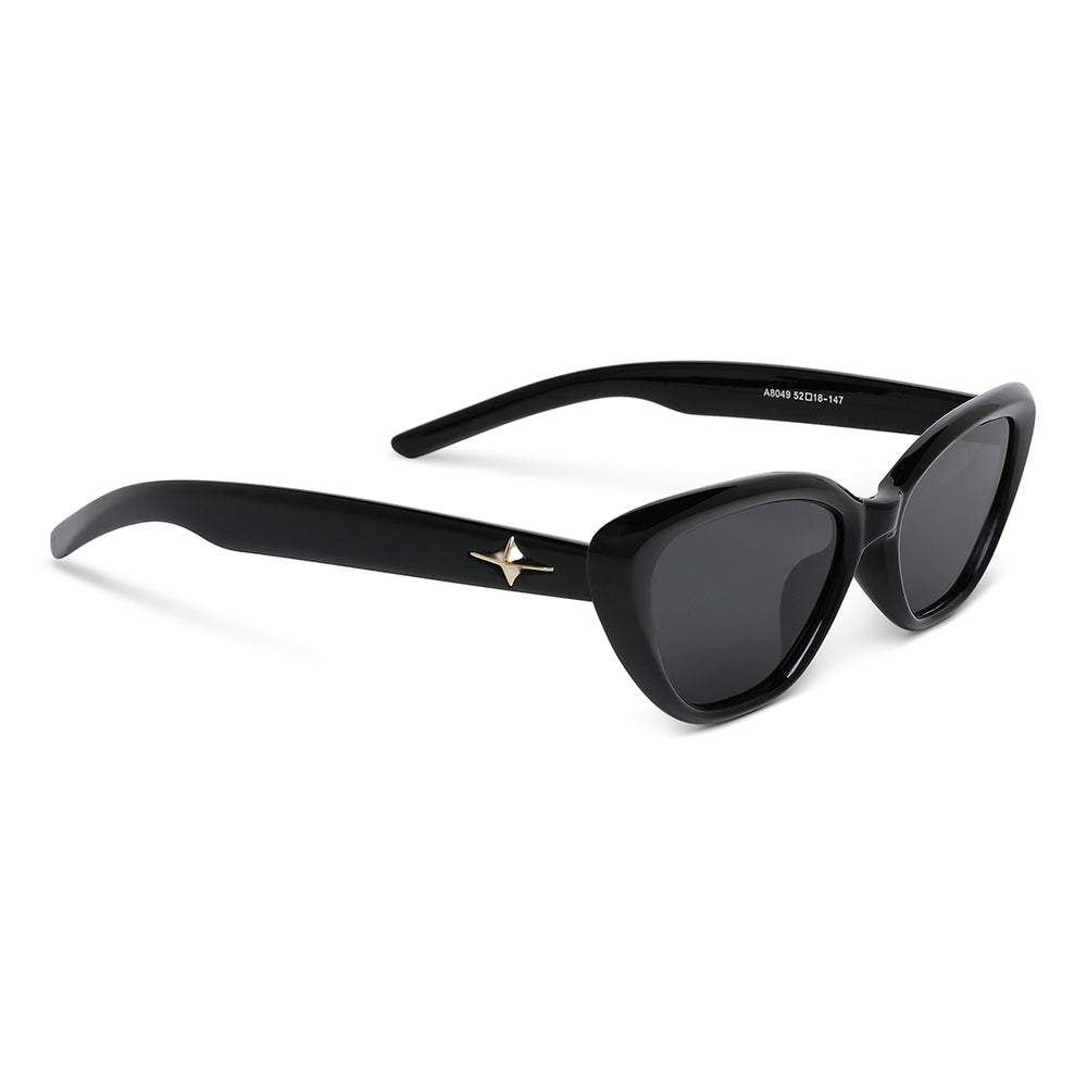 Feline Frame Sunglasses#color_black