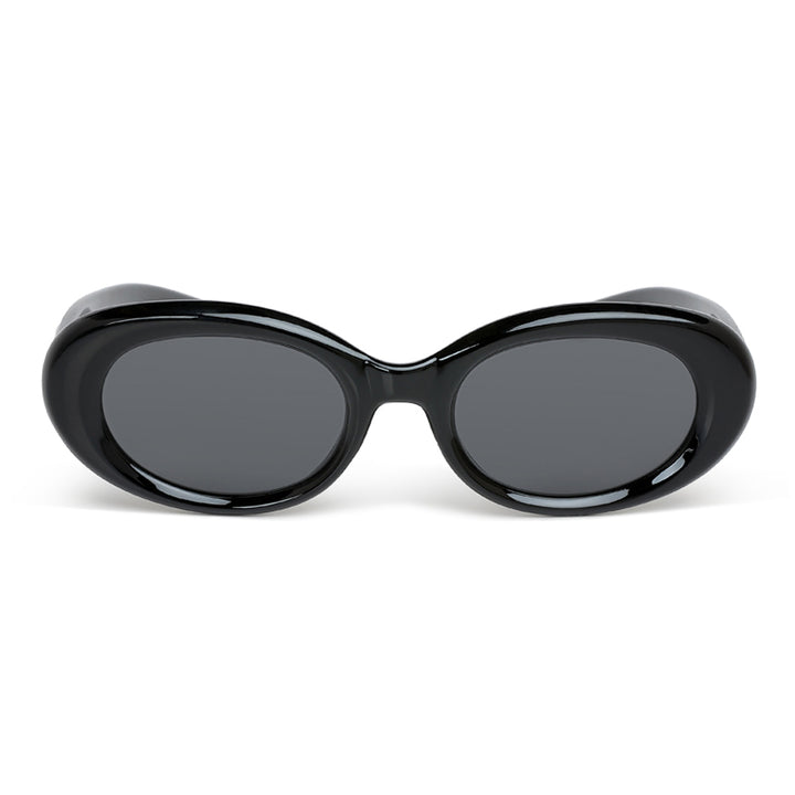 Metallic Stars Oval Sunglasses