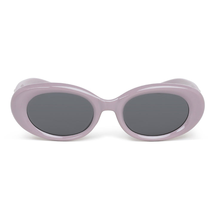 Metallic Stars Oval Sunglasses