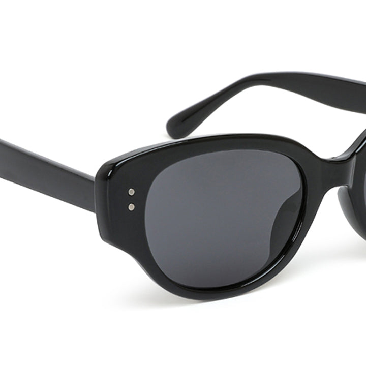 durable cat eye sunglasses#color_black