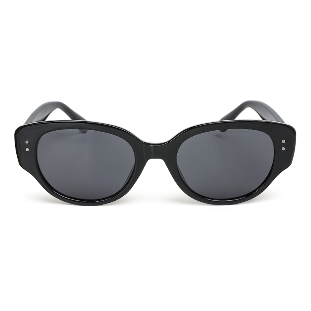 durable cat eye sunglasses#color_black