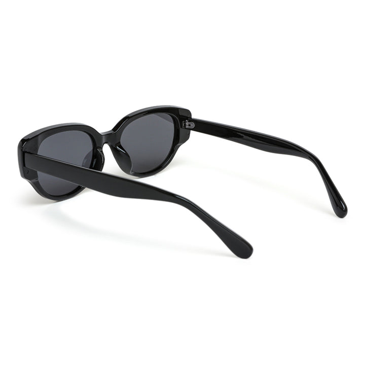 durable cat eye sunglasses#color_black