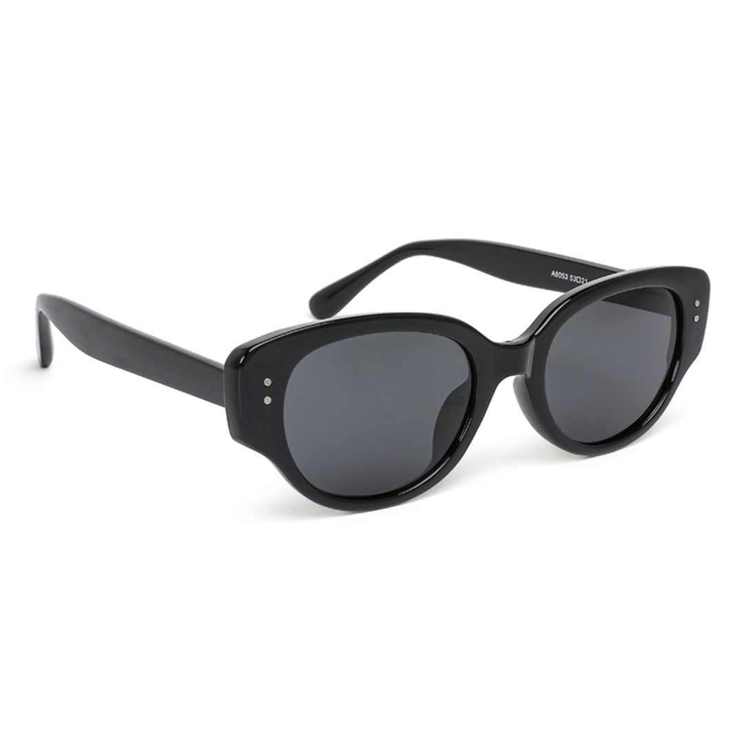 durable cat eye sunglasses#color_black