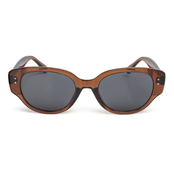 durable cat eye sunglasses#color_brown