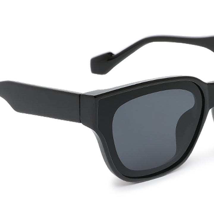 square cat eye sunglasses#color_black