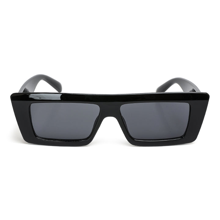 chunky rectangular sunglasses#color_black