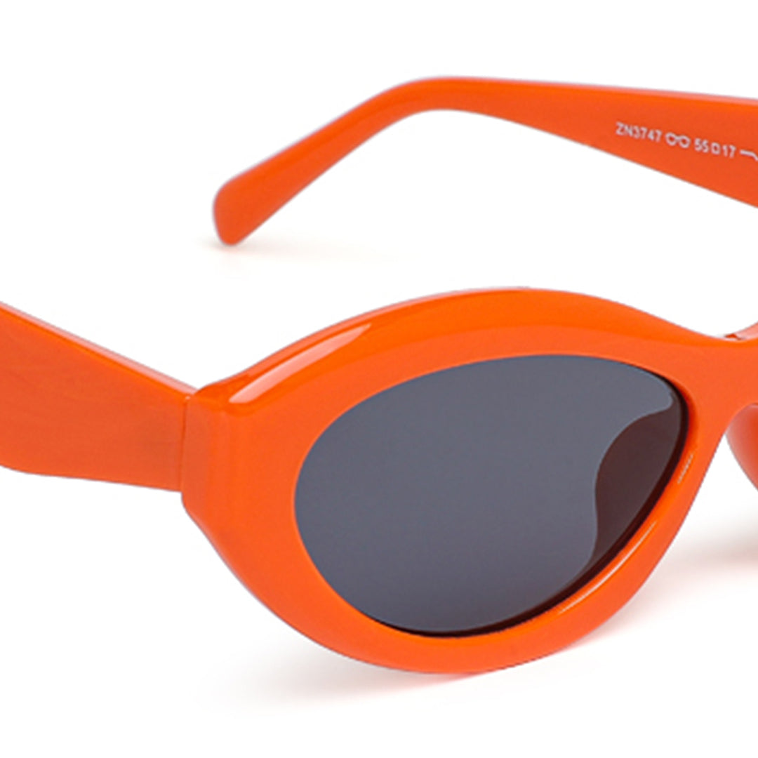 chunky  eye sunglasses#color_orange