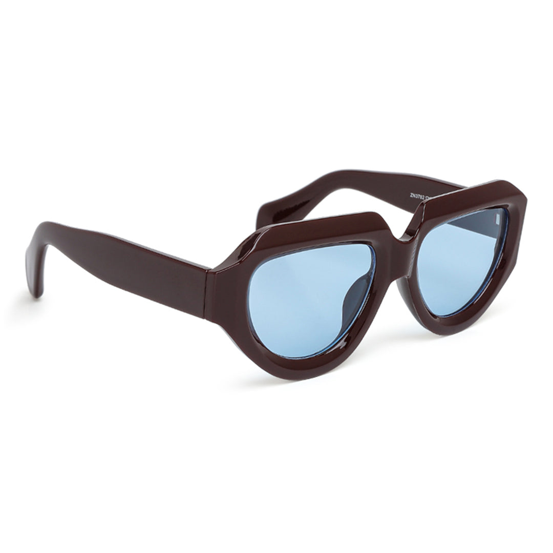 retro thick rim sunglasses#_bordeaux