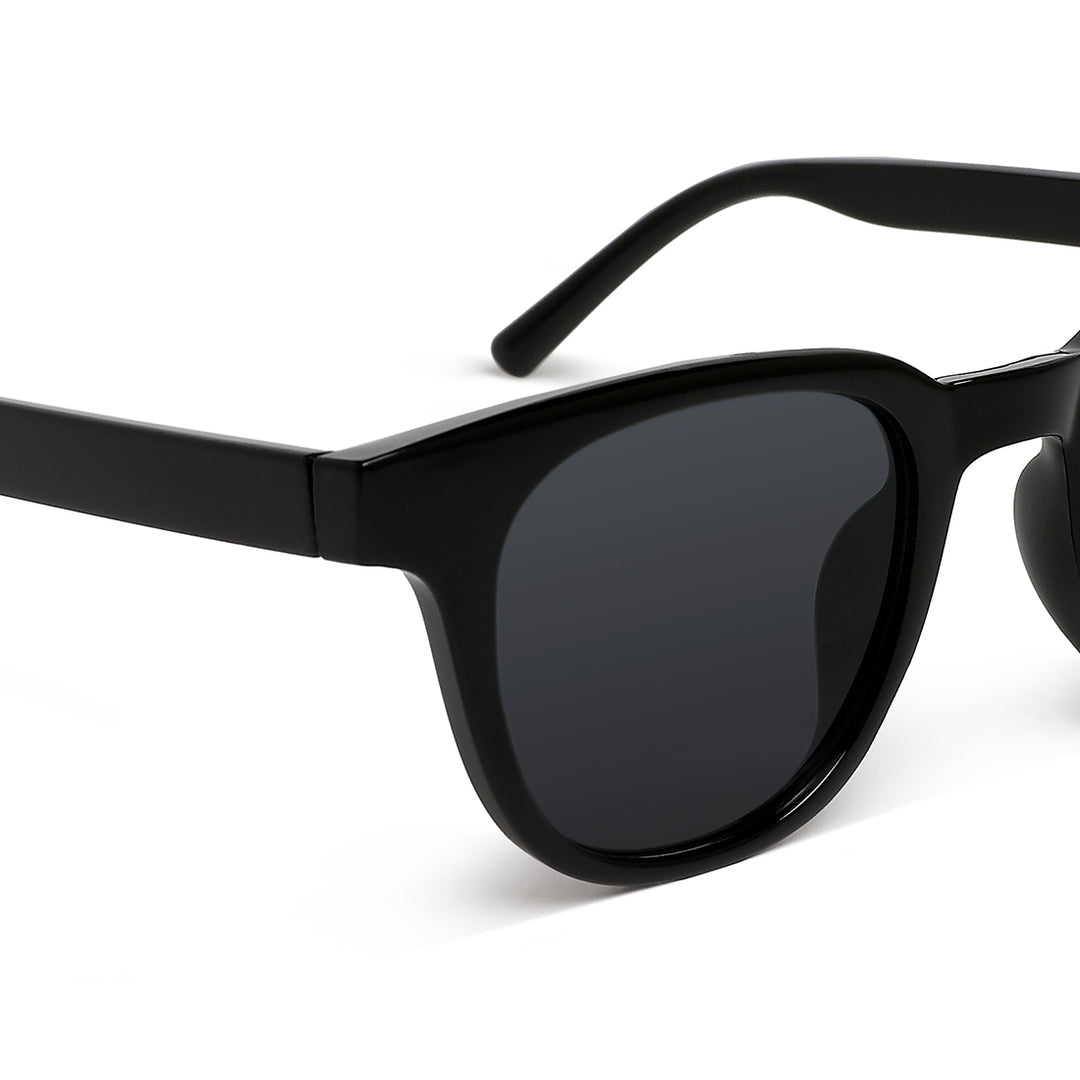 square cut wayfarer sunglasses#color_black