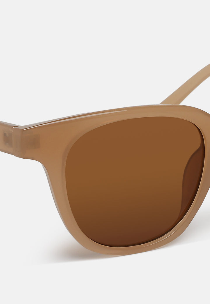 square cut wayfarer sunglasses#color_brown