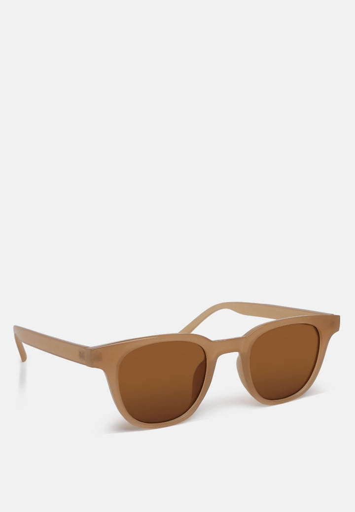 square cut wayfarer sunglasses#color_brown