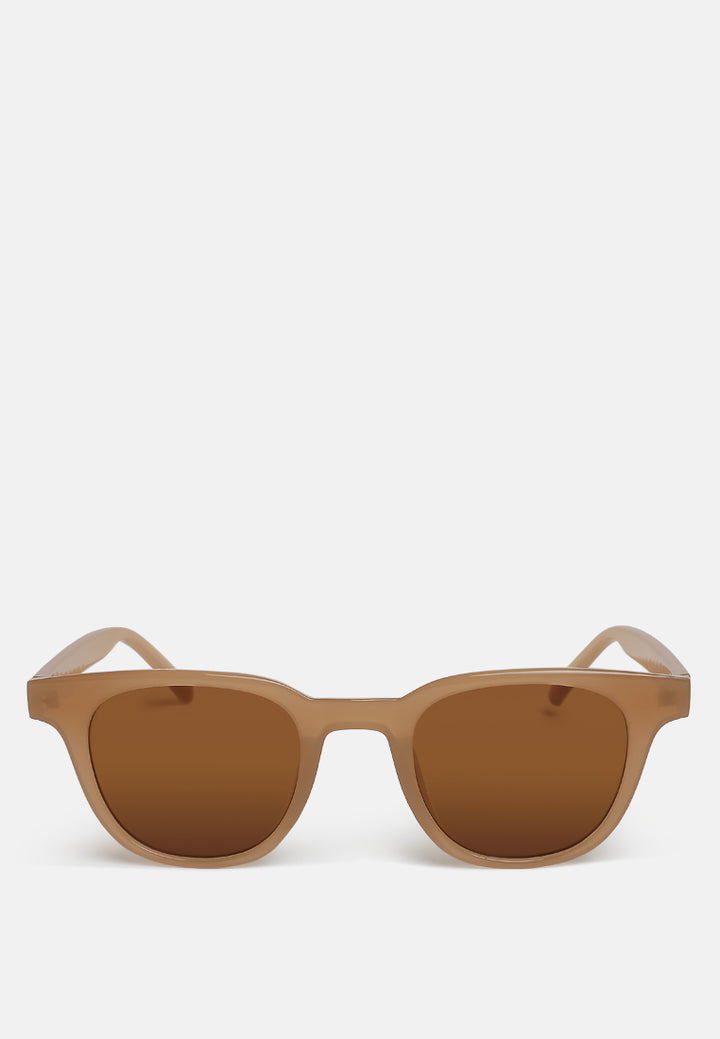 square cut wayfarer sunglasses#color_brown