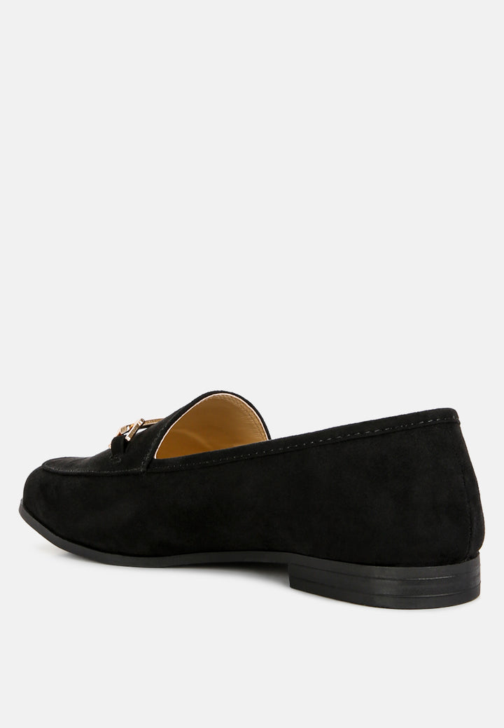 women checkered casual loafers#color_black