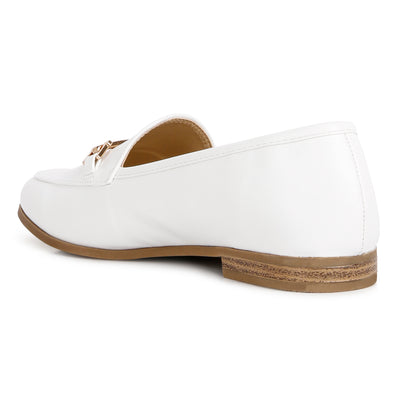 White Semi Casual Loafers