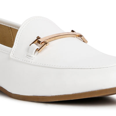 White Semi Casual Loafers