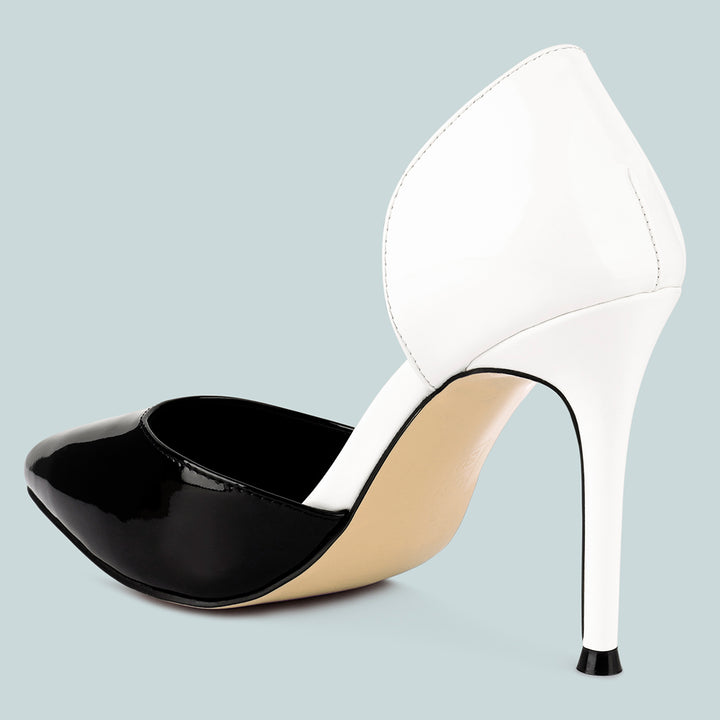 White Candy Cane Slip On Stiletto Heels