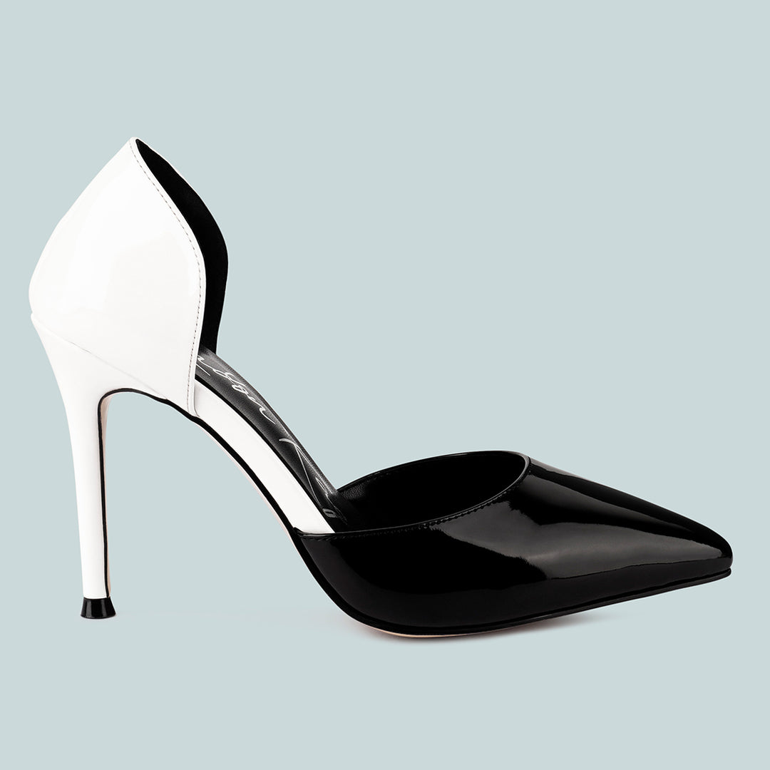 White Candy Cane Slip On Stiletto Heels