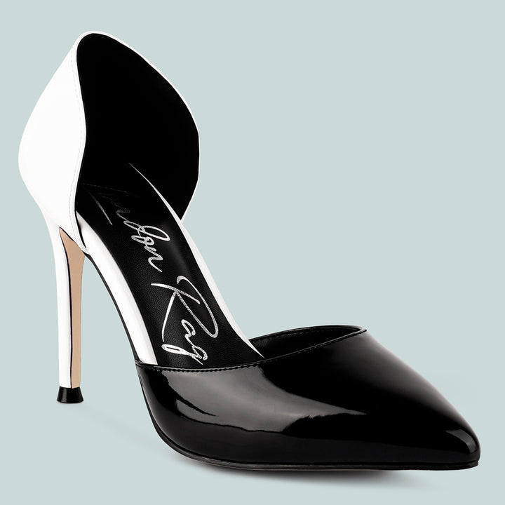 White Candy Cane Slip On Stiletto Heels