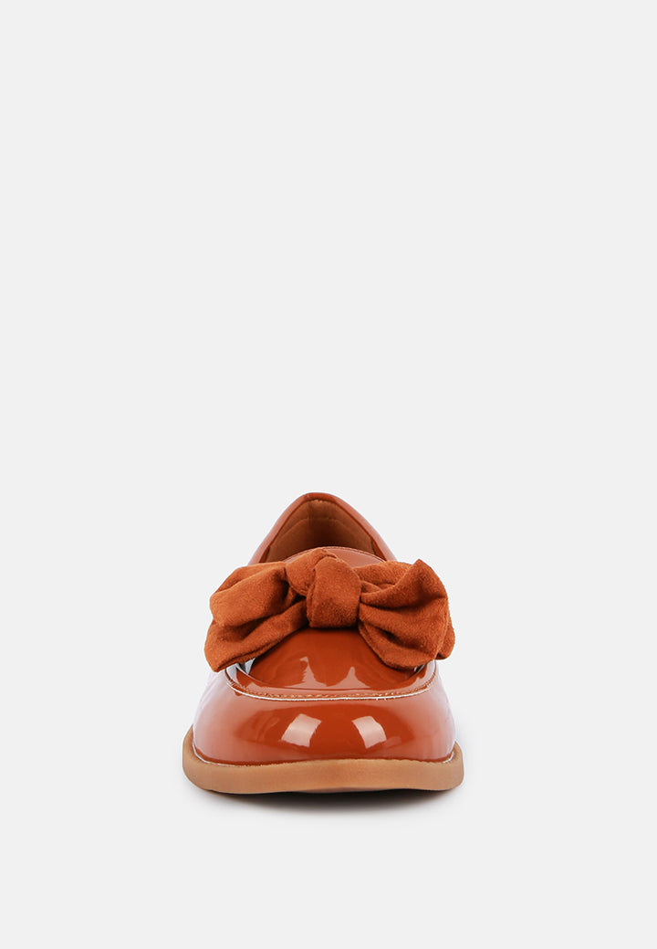 bowberry bow-tie patent loafers#color_tan